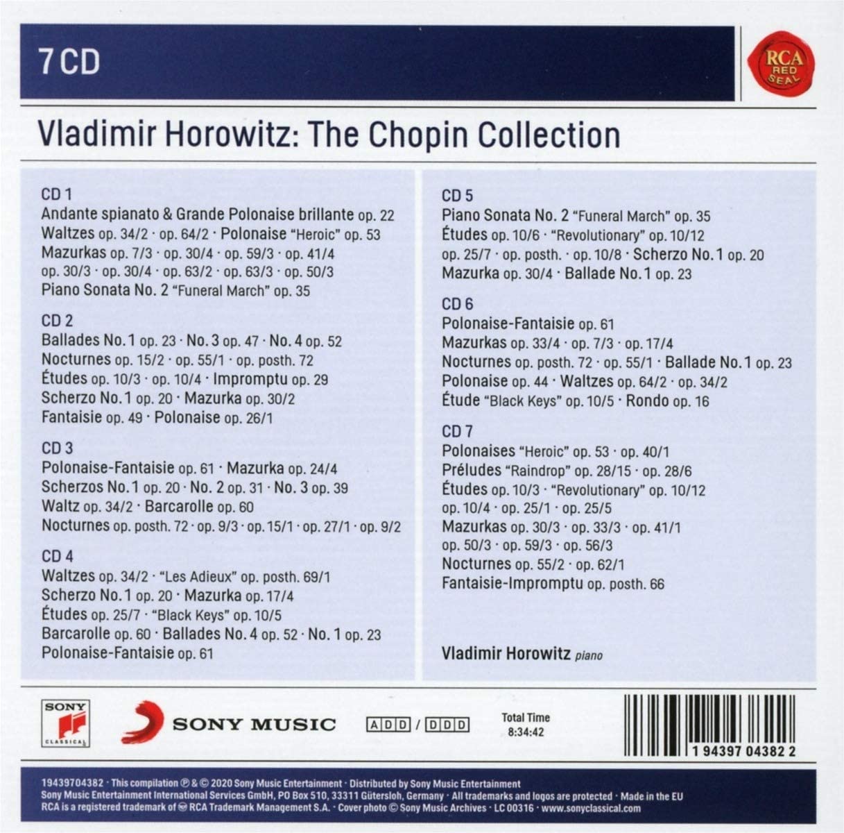 Vladimir Horowitz: The Chopin Collection (Box Set) | Vladimir Horowitz