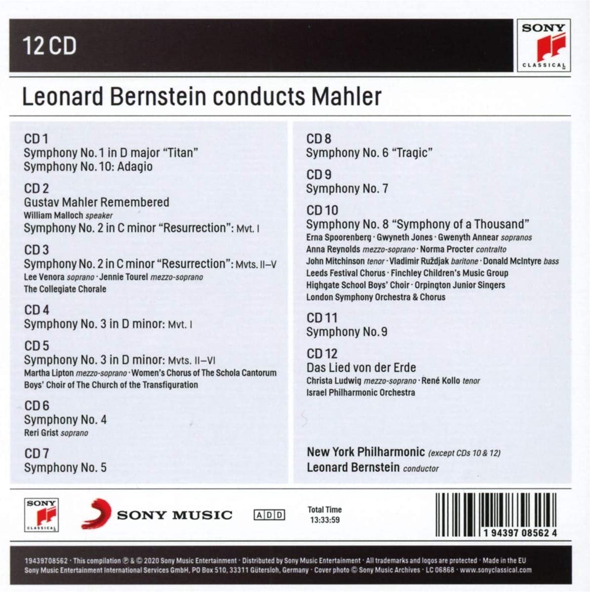 Leonard Bernstein Conducts Mahler (Box Set) | Leonard Bernstein