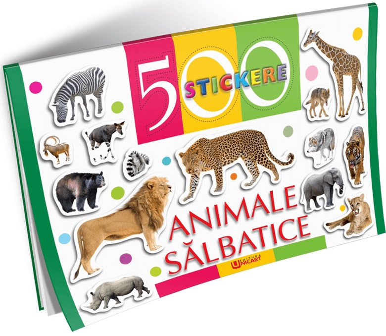 500 stickere – Animale salbatice | carturesti.ro imagine 2022