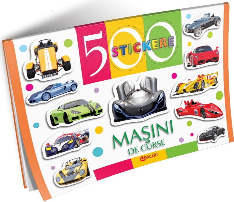 500 stickere – Masini de curse | carturesti.ro imagine 2022