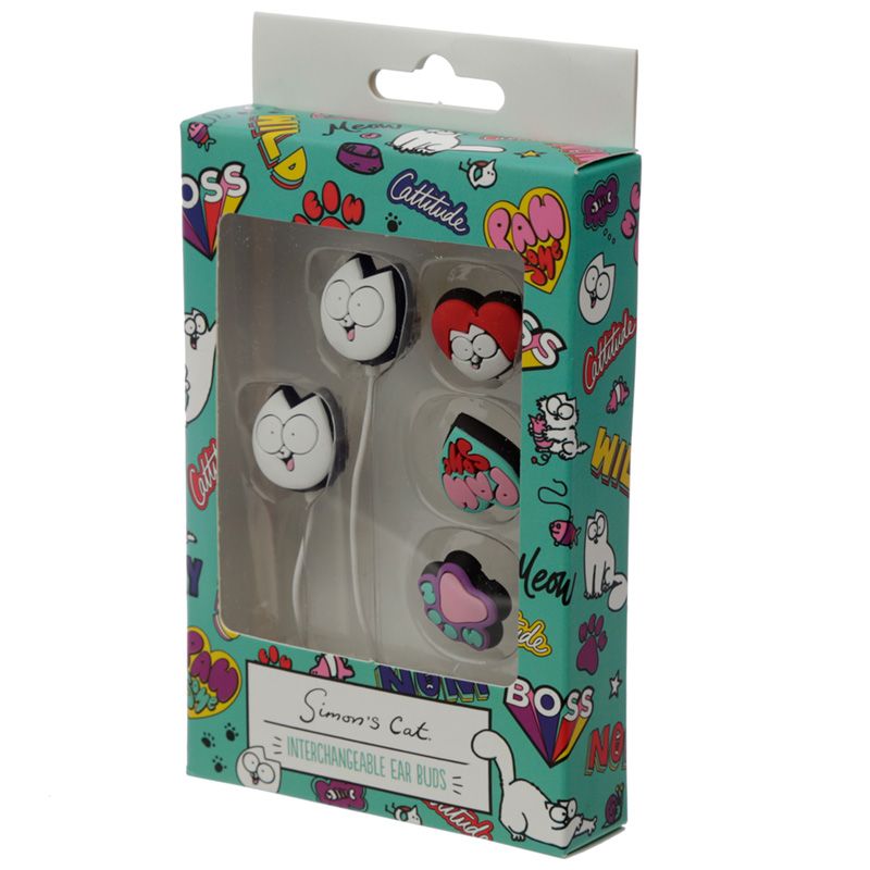 Casti - Simon\'s Cat Interchangeable Earbuds | Puckator