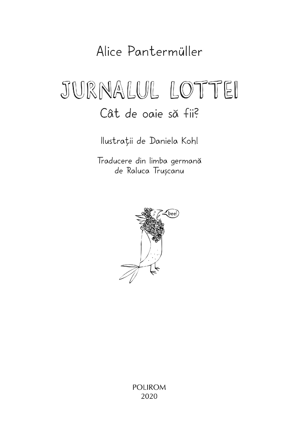 Jurnalul Lottei - Cat de oaie sa fii | Alice Pantermuller - 1 | YEO