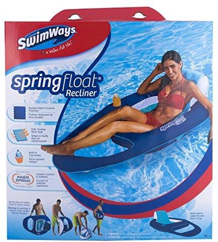 Sezlong plutitor - SwimWays - Spring Float Recliner - mai multe culori | Spin Master - 1 | YEO