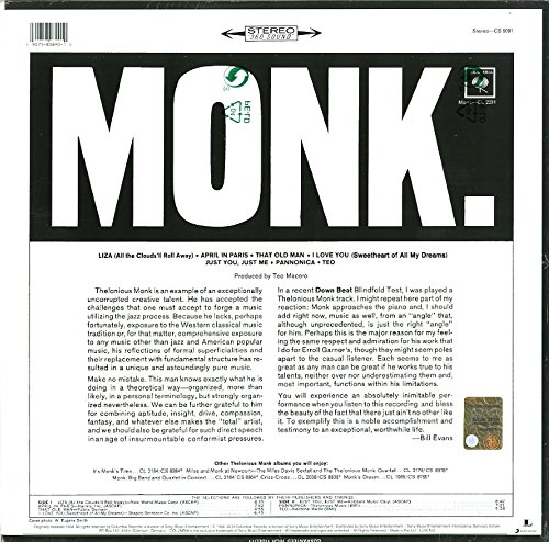 Monk - Vinyl | Thelonious Monk