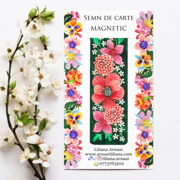 Semn de carte magnetic cu mesaj - mai multe modele | Liliana Arnaut - 8 | YEO