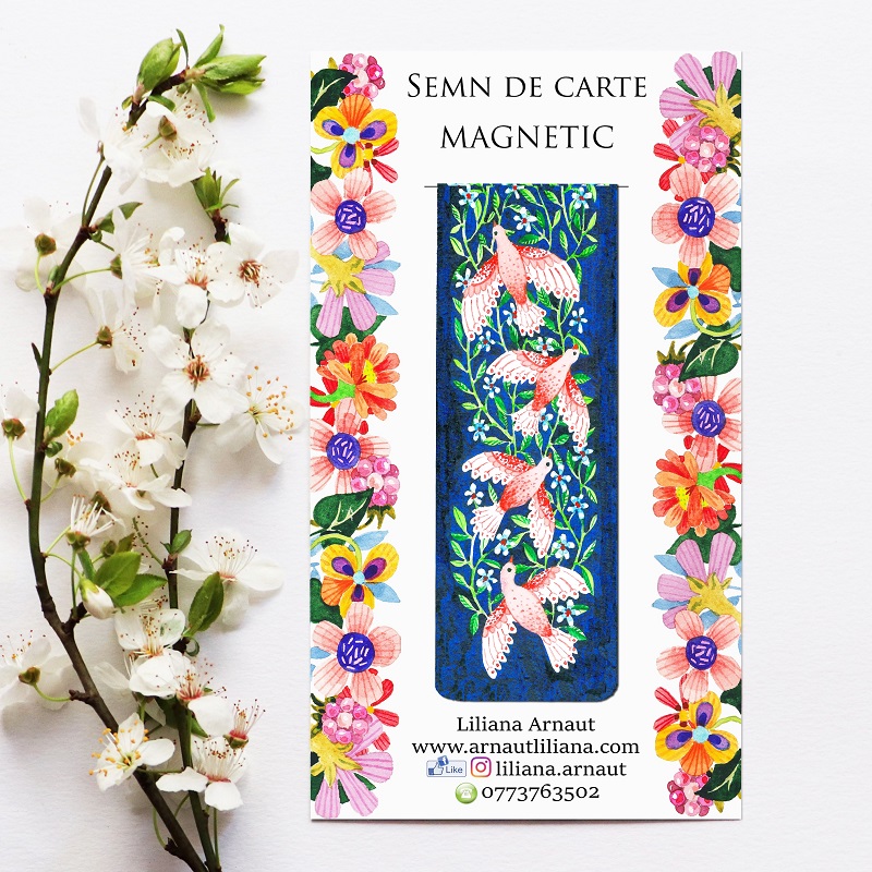 Semn de carte magnetic cu mesaj - mai multe modele | Liliana Arnaut - 2 | YEO