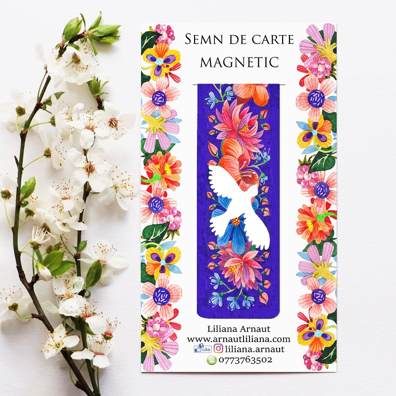 Semn de carte magnetic cu mesaj - mai multe modele | Liliana Arnaut - 4 | YEO