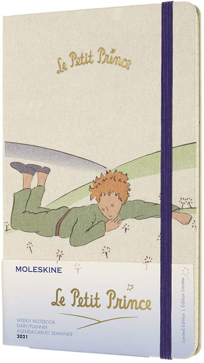 Agenda 2021 - Moleskine 12-Month Weekly Notebook Planner - Le Petit Prince - Planet, Hardcover Large | Moleskine