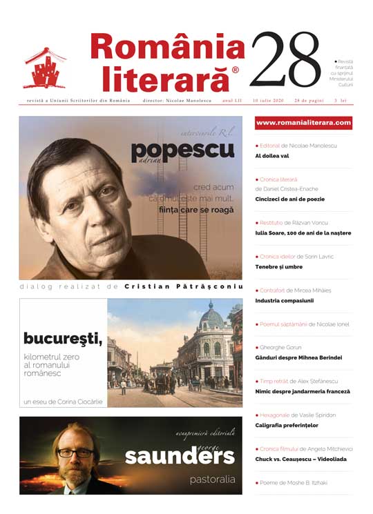 Romania literara nr. 28/2020 | carturesti.ro imagine 2022