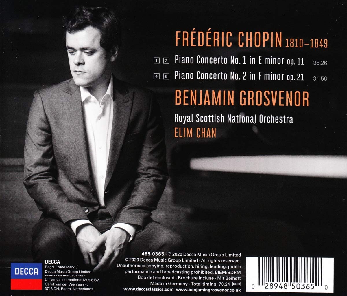 Chopin Piano Concertos | Benjamin Grosvenor, Elim Chan