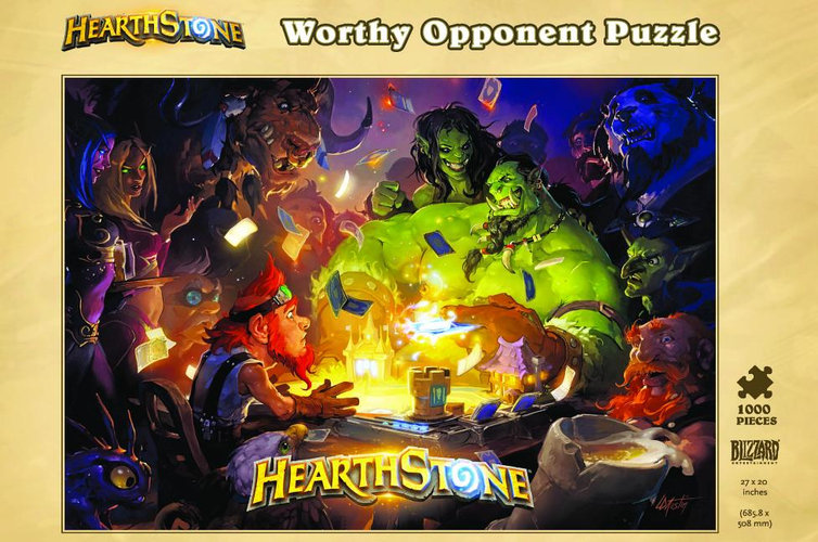 Puzzle 1000 piese - Hearthstone - Worthy Opponent | Blizzard Entertainment