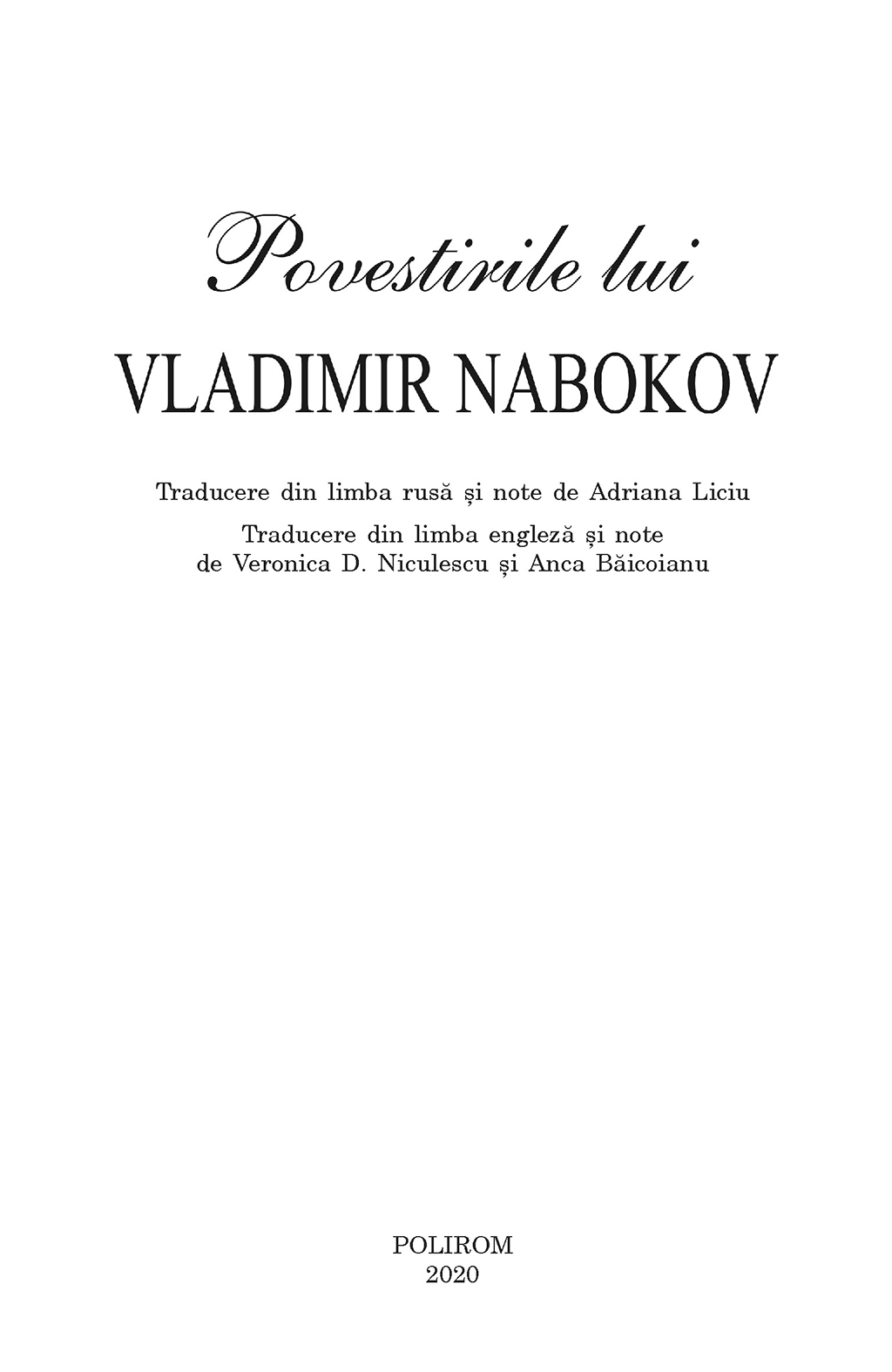 Povestirile lui Vladimir Nabokov | Vladimir Nabokov - 2