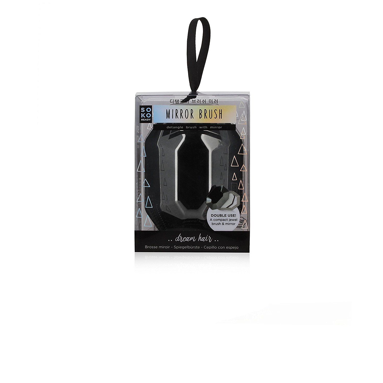 Perie pentru par cu oglinda