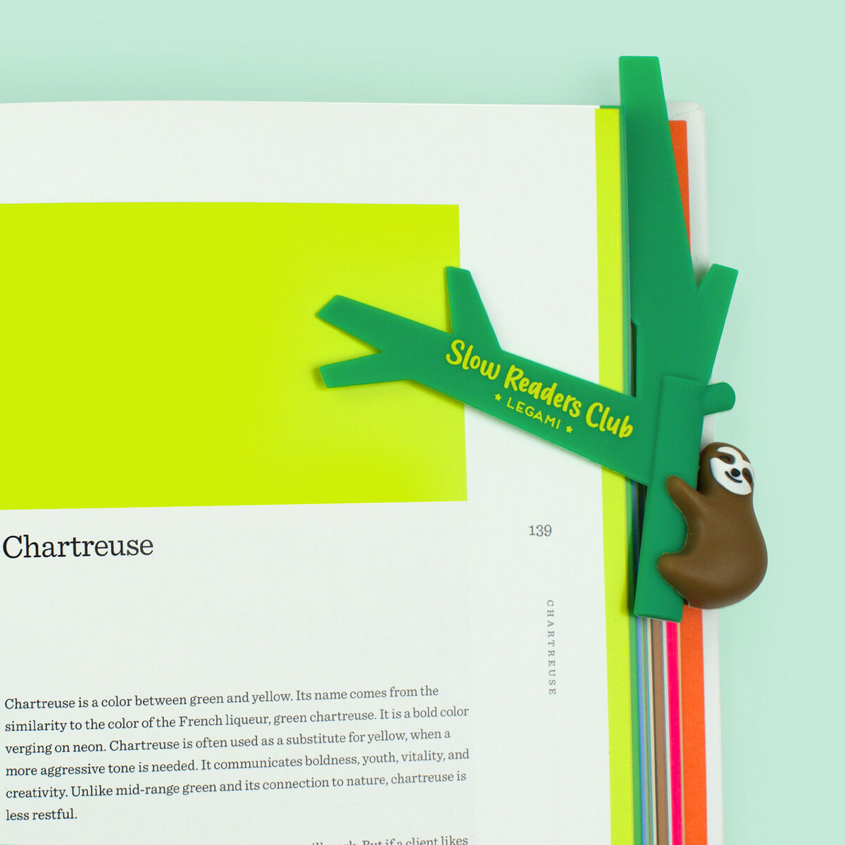 Semn de carte - Slow Readers Club - Sloth | Legami