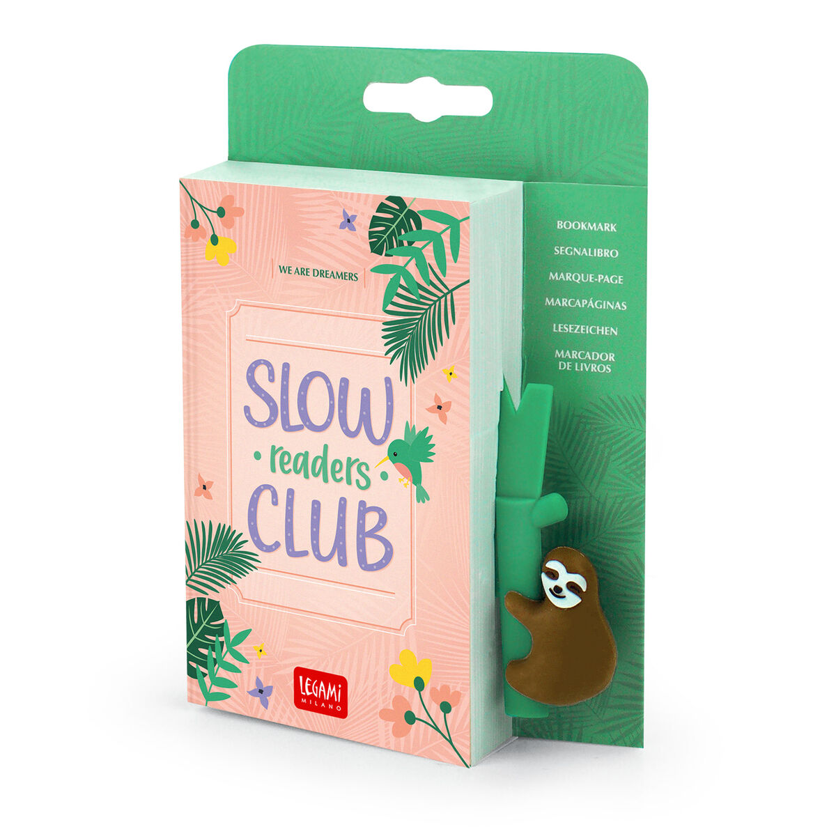 Semn de carte - Slow Readers Club - Sloth | Legami - 2 | YEO