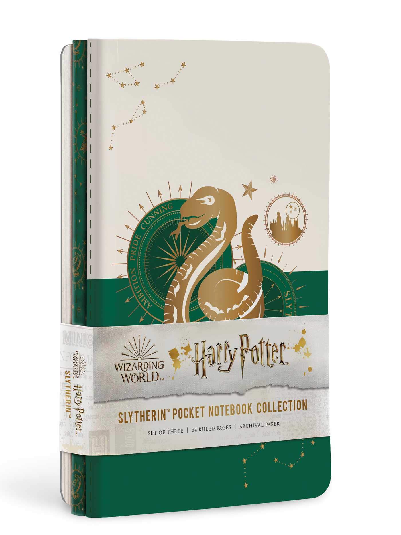 Set carnete - Harry Potter - Slytherin Constellation Sewn Pocket | Insight Editions - 1 | YEO