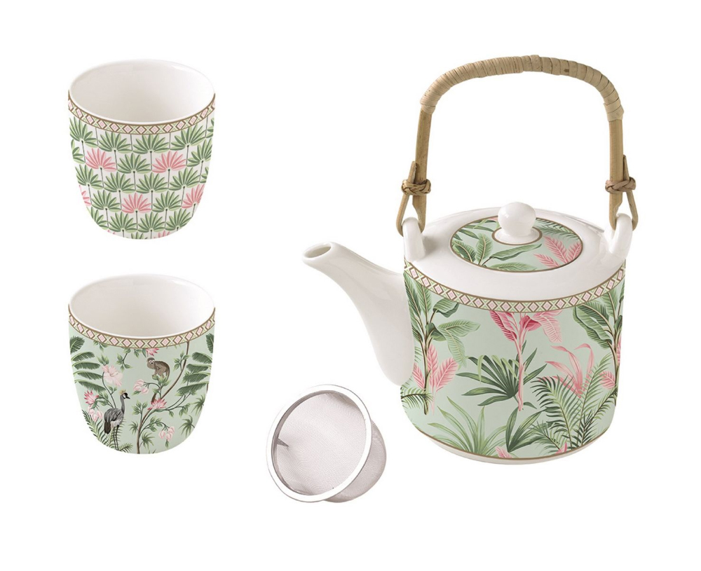 Set ceainic si cesti -  Wild Tropical In Gift Box