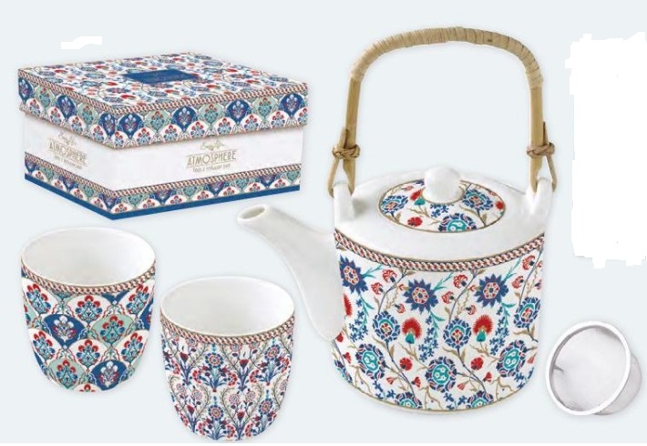 Set ceainic cu 2 cesti - Iznik