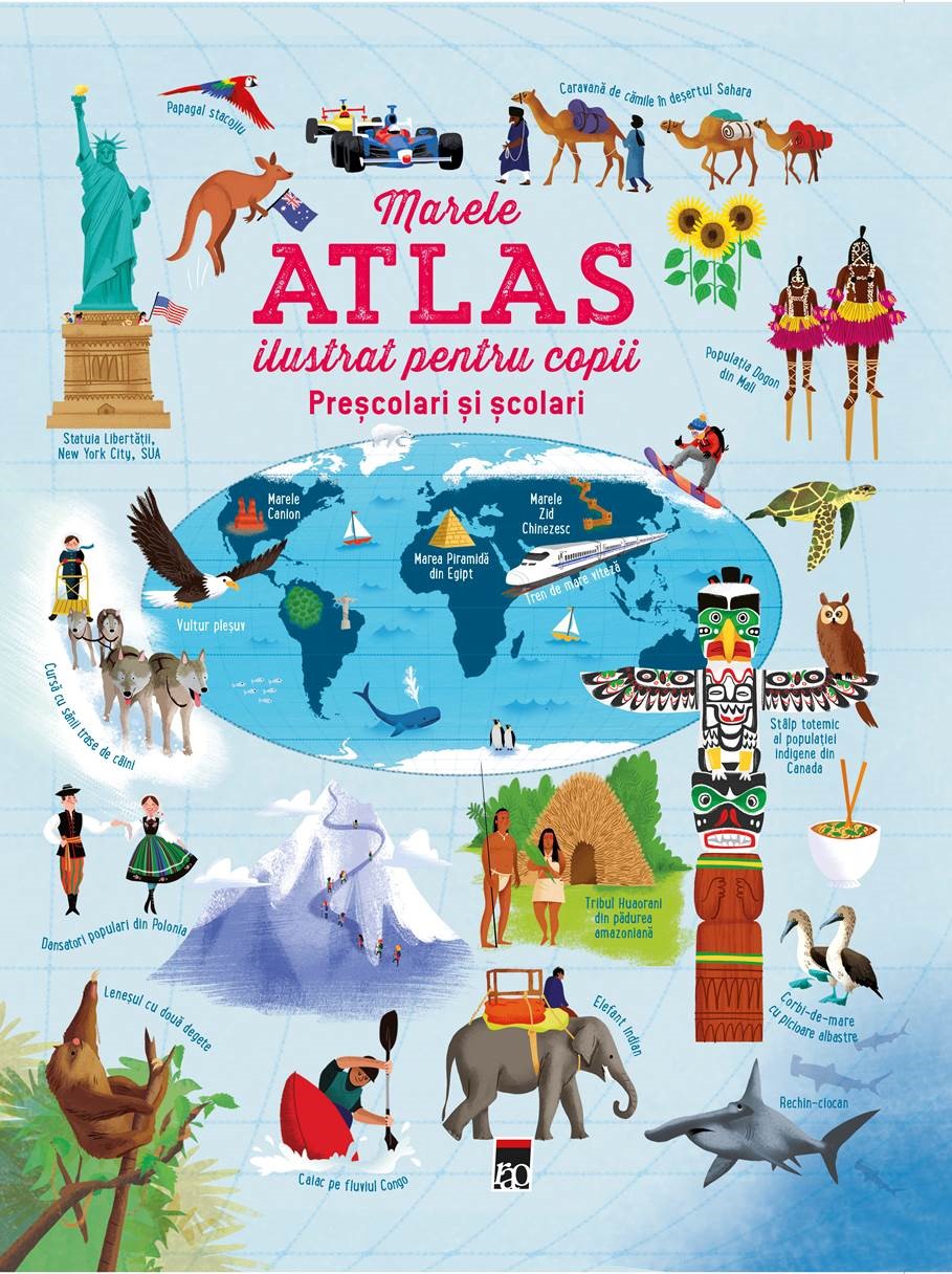 Marele atlas ilustrat pentru copii | carturesti.ro poza bestsellers.ro