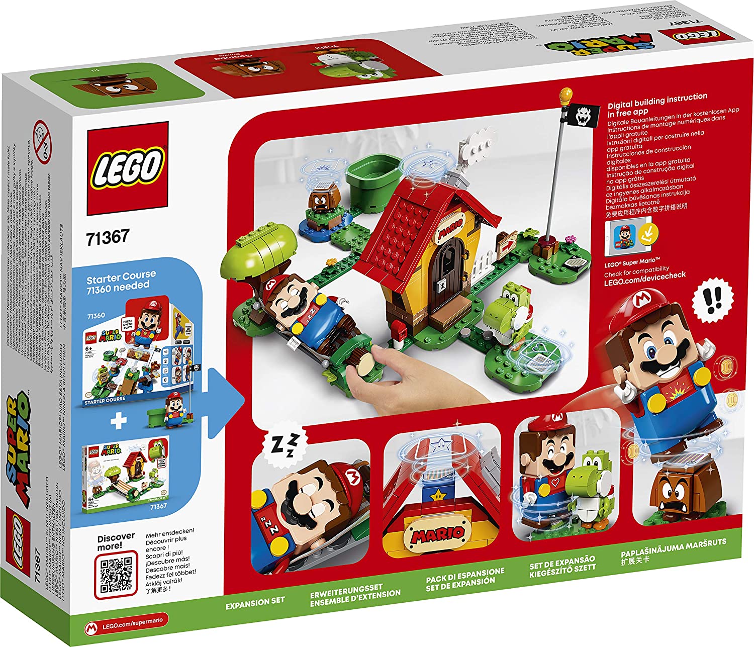 LEGO Super Mario, Set de extindere - Casa lui Mario si Yoshi (71367) | LEGO - 7 | YEO