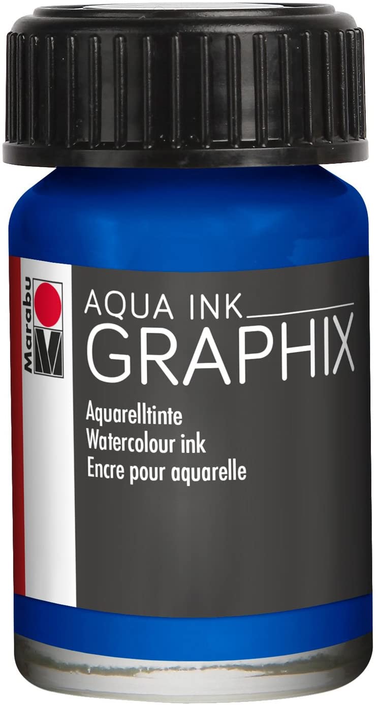 Vopsea - Aqua Ink 055 - Dark Ultramarine, 15 ml | Marabu