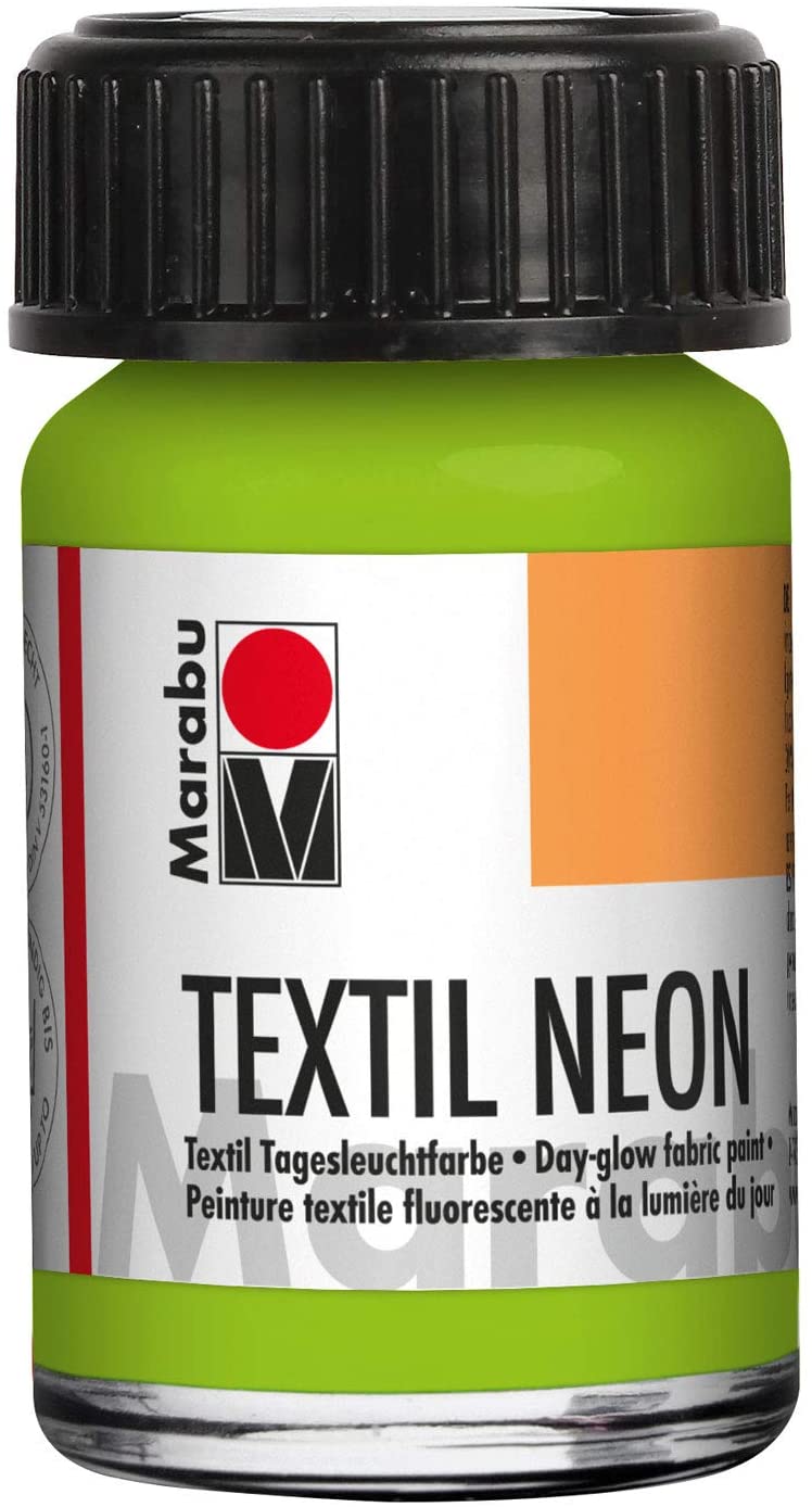 Vopsea - Textil 365 - Neon Green, 15 ml | Marabu