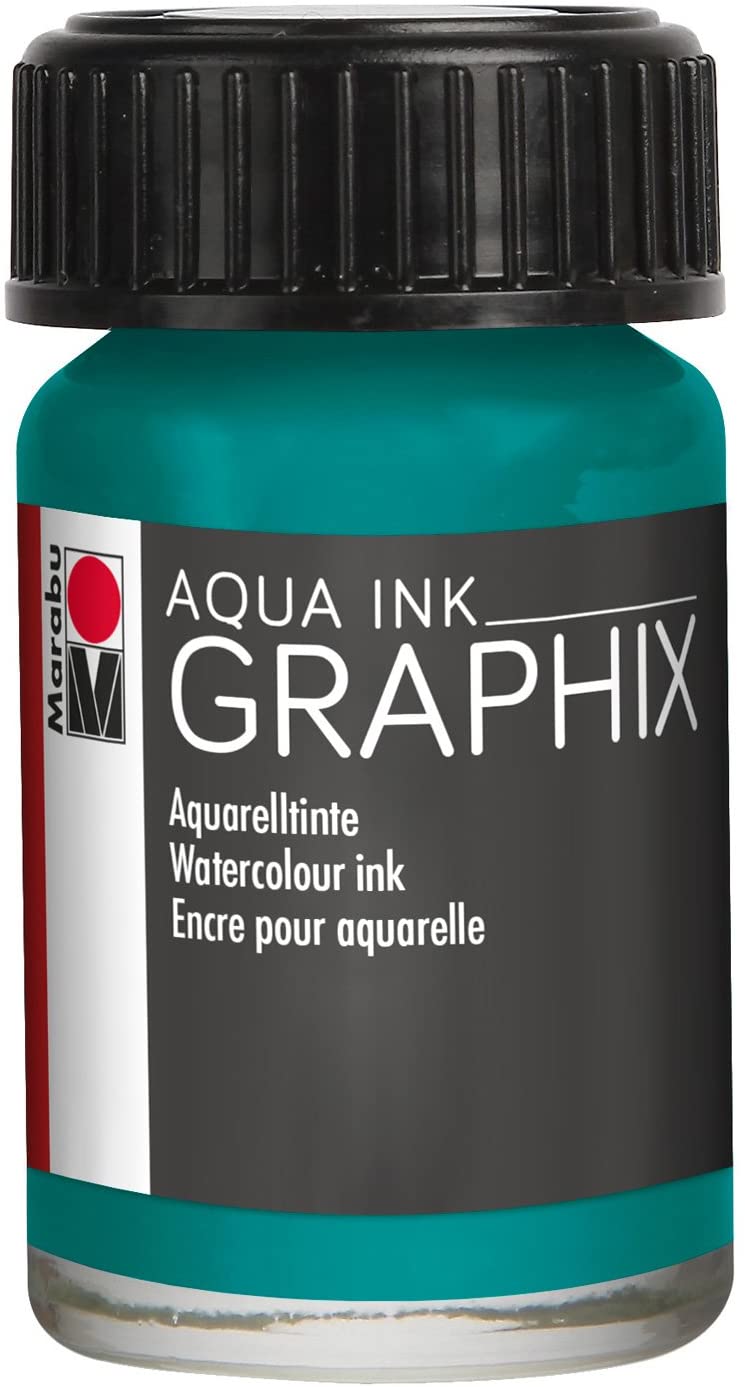 Vopsea - Aqua Ink 092 - Petrol Blue, 15 ml | Marabu