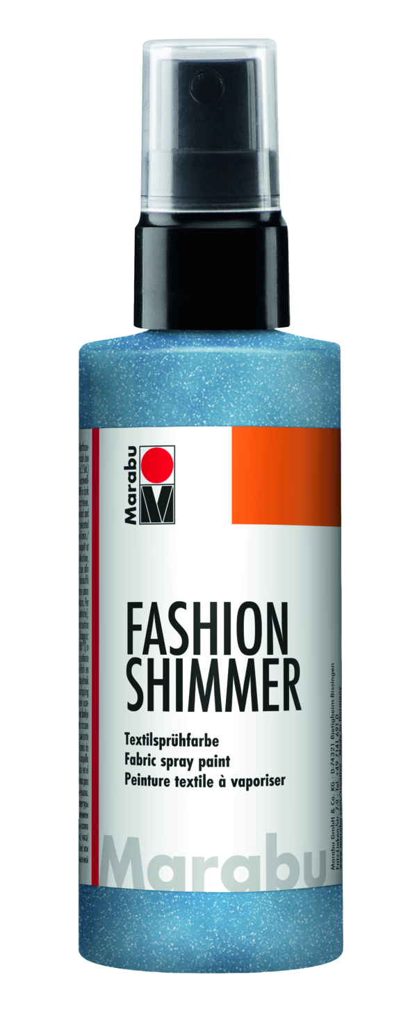 Spray - Fashion-Shimmer 595 - Sky Blue, 100 ml | Marabu