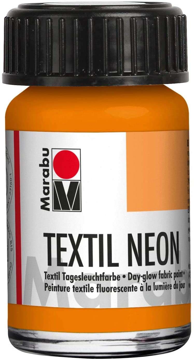 Vopsea - Textil 324 - Neon Orange, 15 ml | Marabu