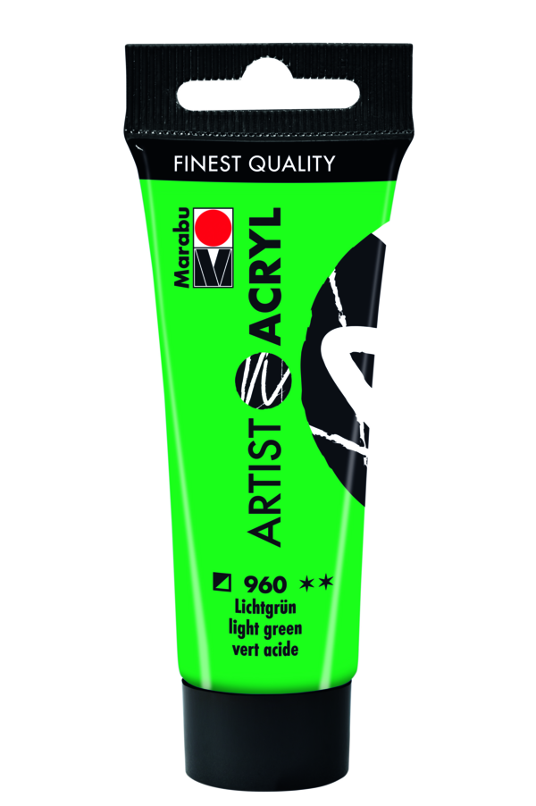 Vopsea - Artist Acryl 960 - Light Green, 22 ml | Marabu