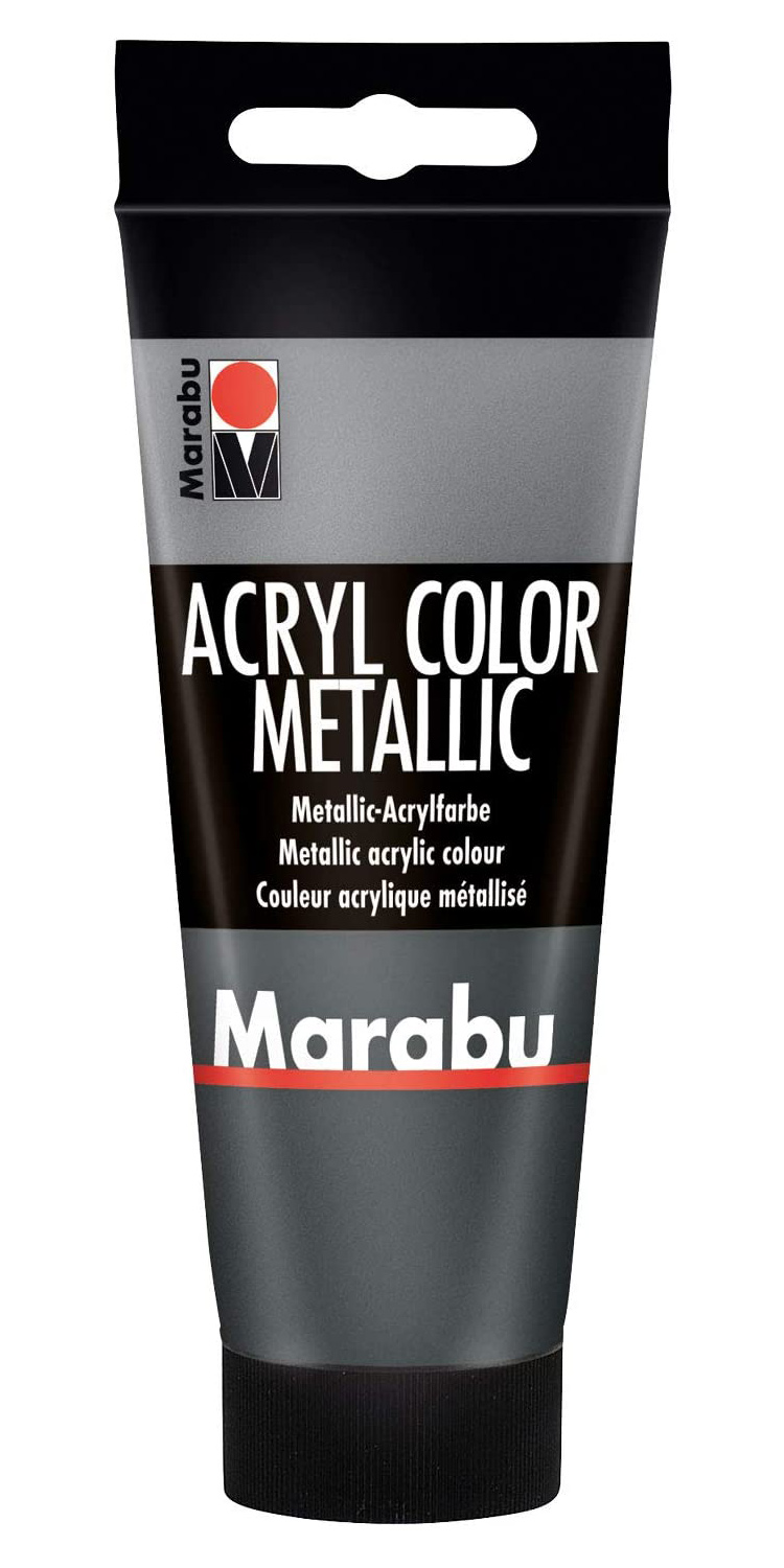Vopsea - Marabu Acryl Color Metallic, 772 Metallic Anthracite, 100ml | Marabu