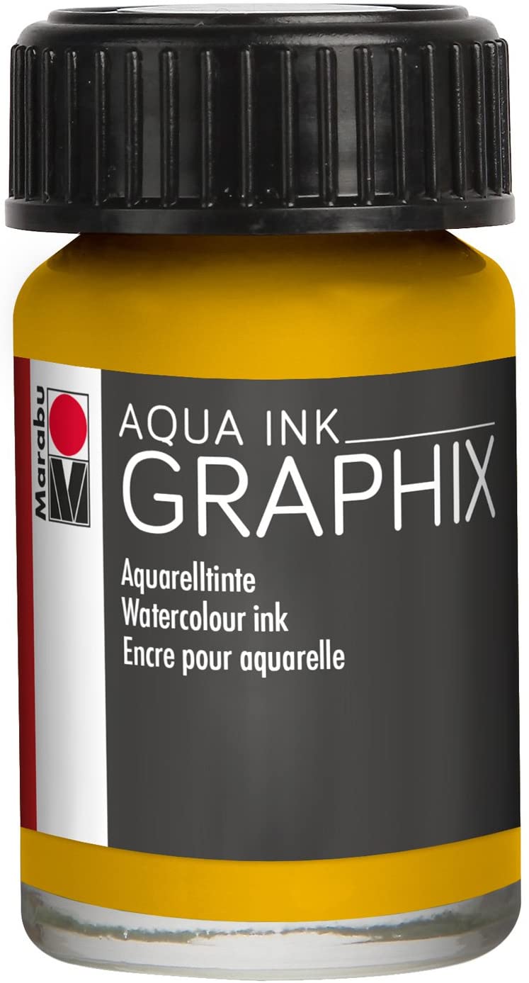 Vopsea - Aqua Ink 220 - Sunshine Yellow, 15 ml | Marabu