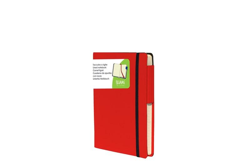 Notebook Medium Lined. Red | Legami