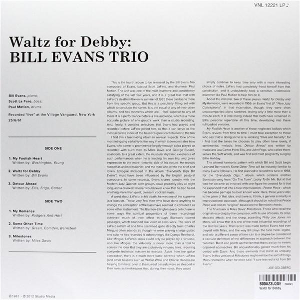 Waltz for Debby - Vinyl | Bill Evans - 1 | YEO