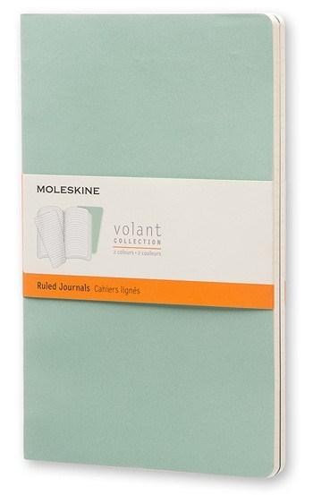 Moleskine Volant Journal Ruled Large Sage Green/Seaweed Green | Moleskine