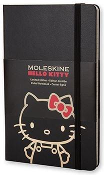 Moleskine Hello Kitty Limited Edition Hard Ruled Black Notebook | Moleskine