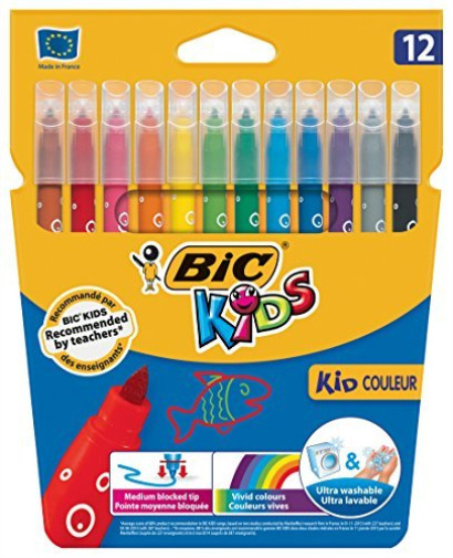 Set 12 markere - Ultralavabile Kid | Bic