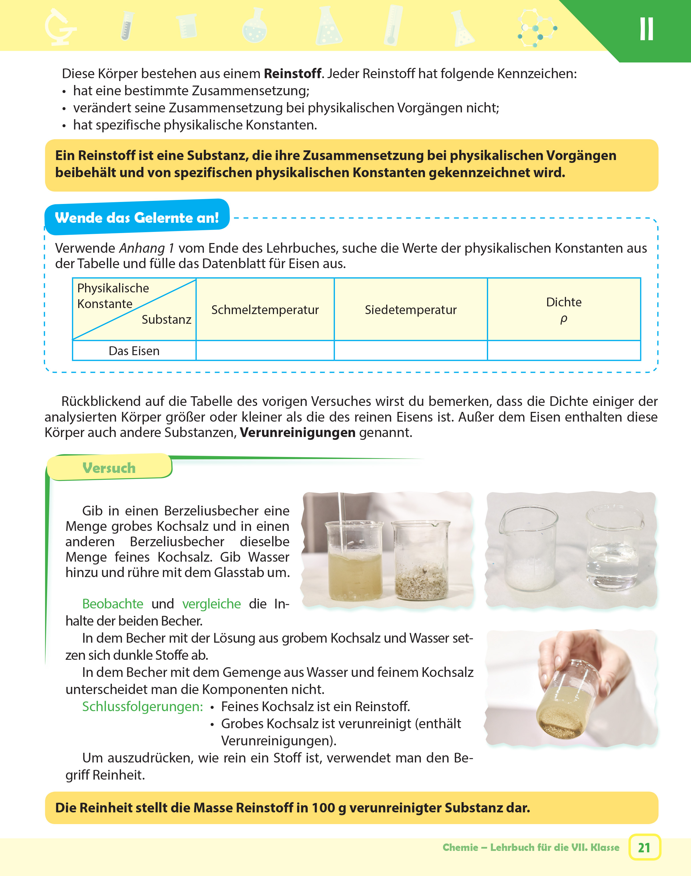 Manual Chimie in limba germana, Clasa a VII-a | Camelia Besleaga, Mariana Moga, Mariana Roinita, Anca Tabacariu - 4 | YEO