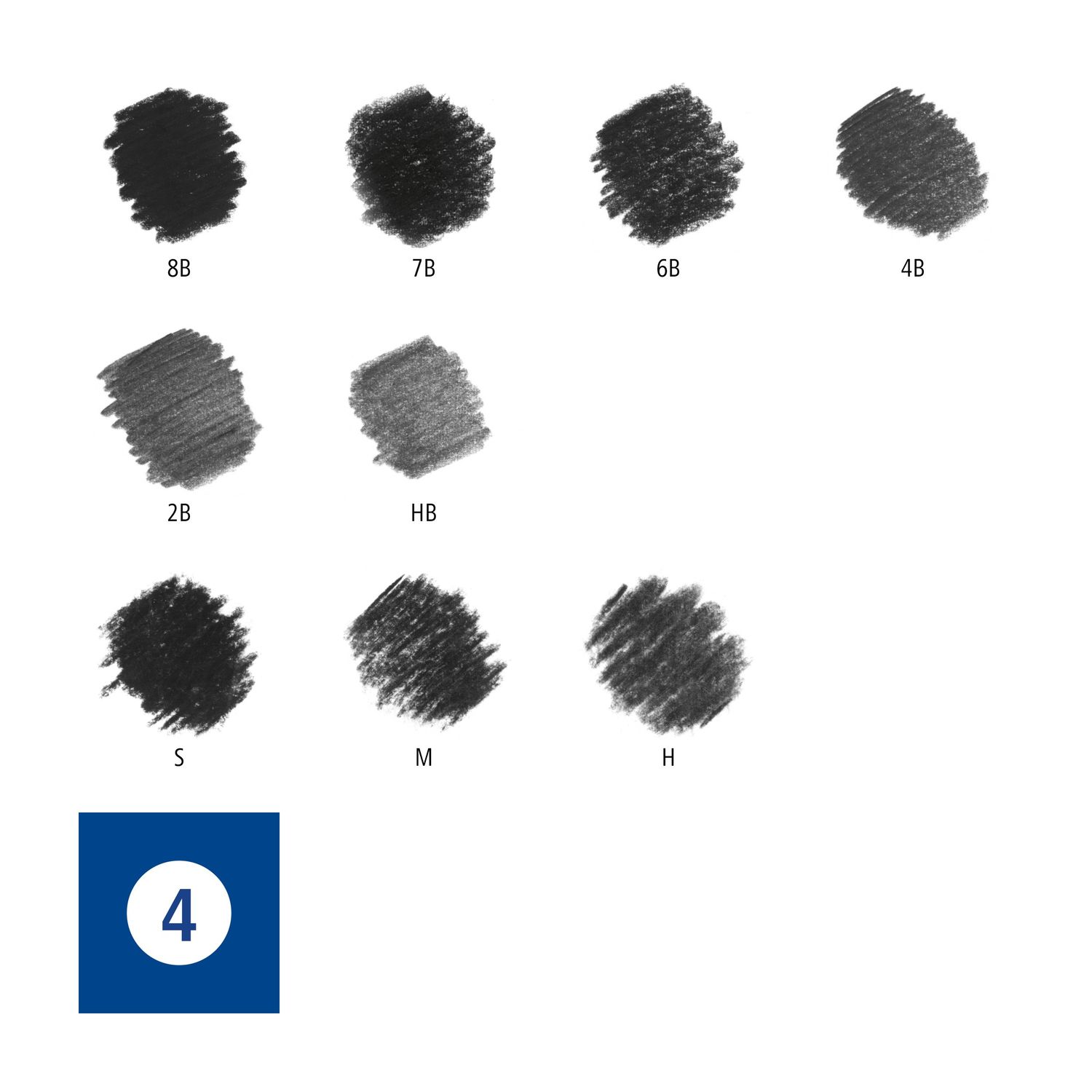 Set 12 creioane desen in grade asortate - Lumograph | Staedtler - 1 | YEO