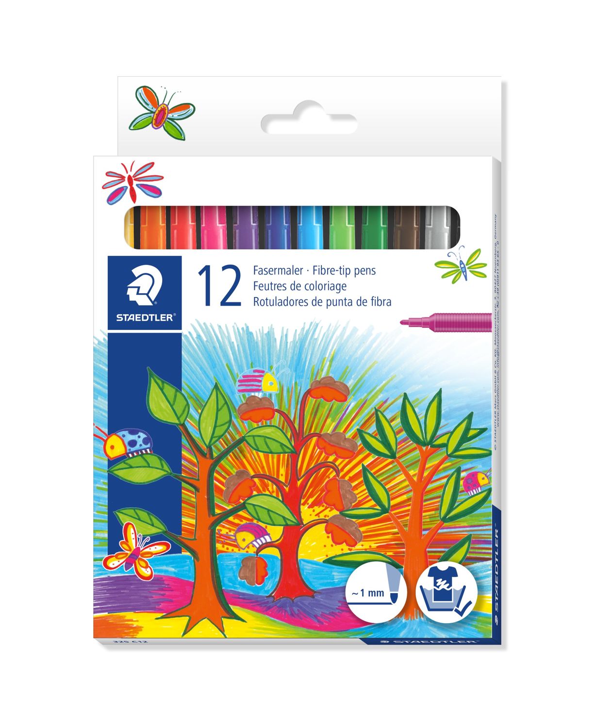 Set 12 carioci colorate - Fibre-tip | Staedtler