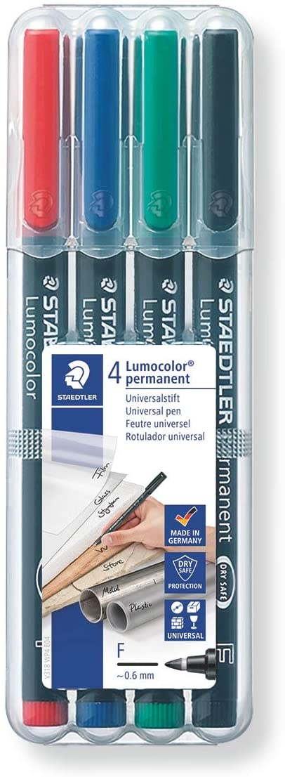 Set 4 markere permanente - Lumocolor | Staedtler