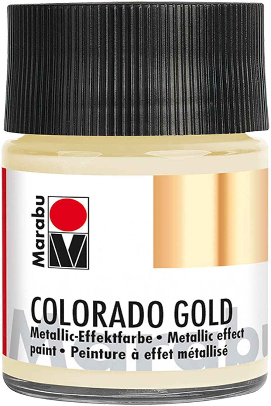 Vopsea - Marabu Colorado Gold, 799 Metalic Satin, 50ml | Marabu