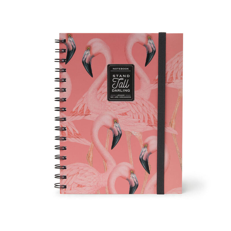 Carnet - Spiral Bound Large - Flamingo | Legami