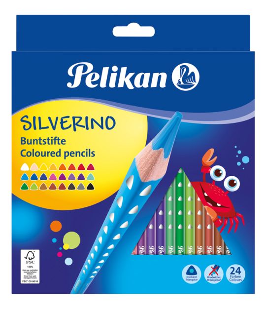 Set 24 creioane - Silverino | Pelikan