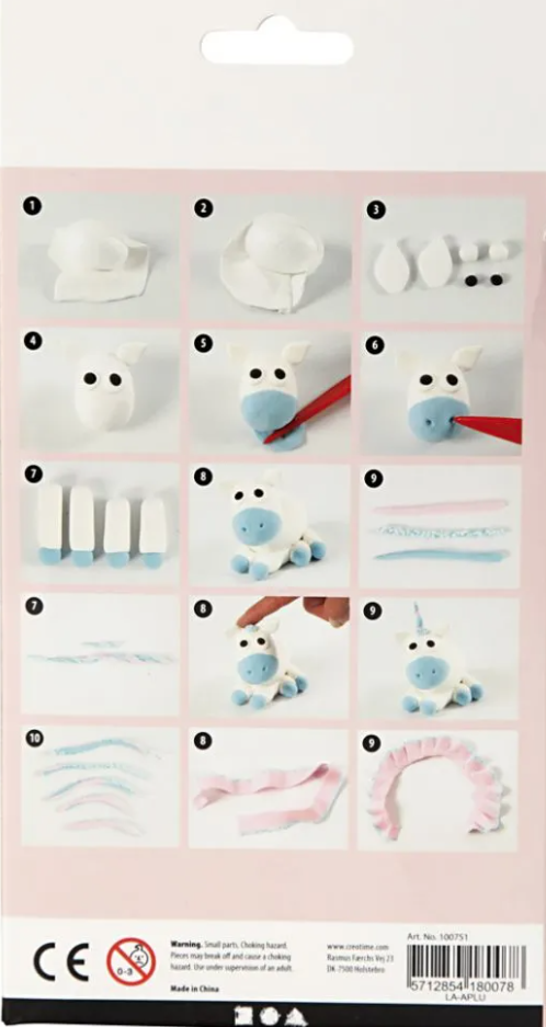 Set creativ - Funny Friends - Unicorn Blue | Silk Clay