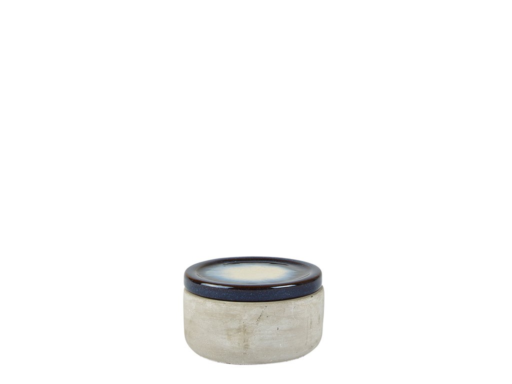  Recipient cu capac - Jar with Lid Cement/Ceramic, D9 | Villa Collection 