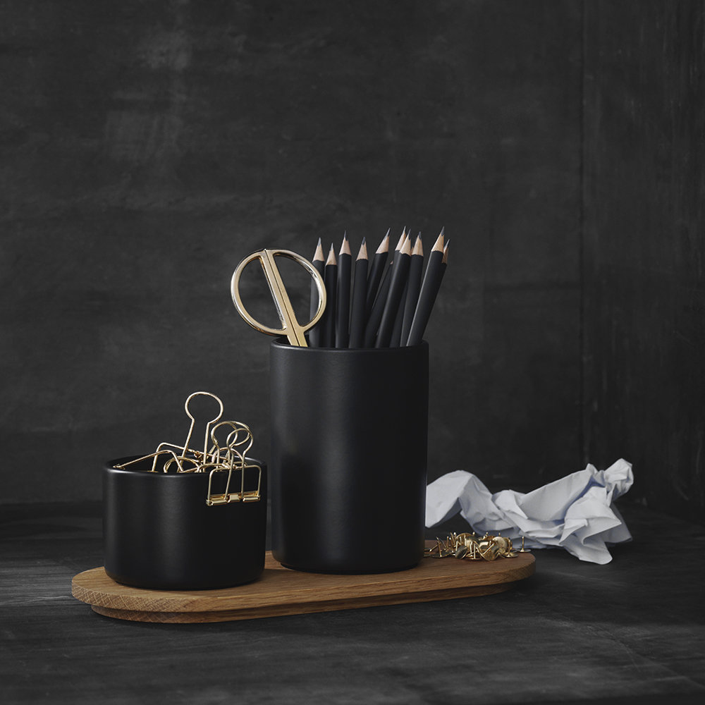 Suport pentru accesorii - Herb Jars with Oak Tray - Black | Morso - 2 | YEO