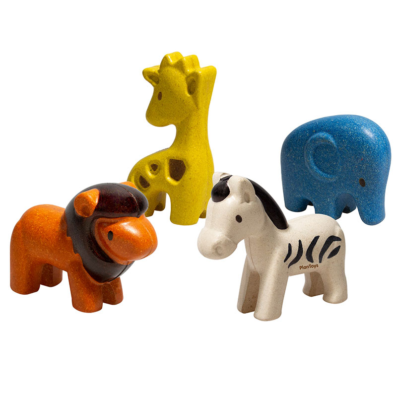 Set jucarii din lemn - Wild Animals | Plan Toys