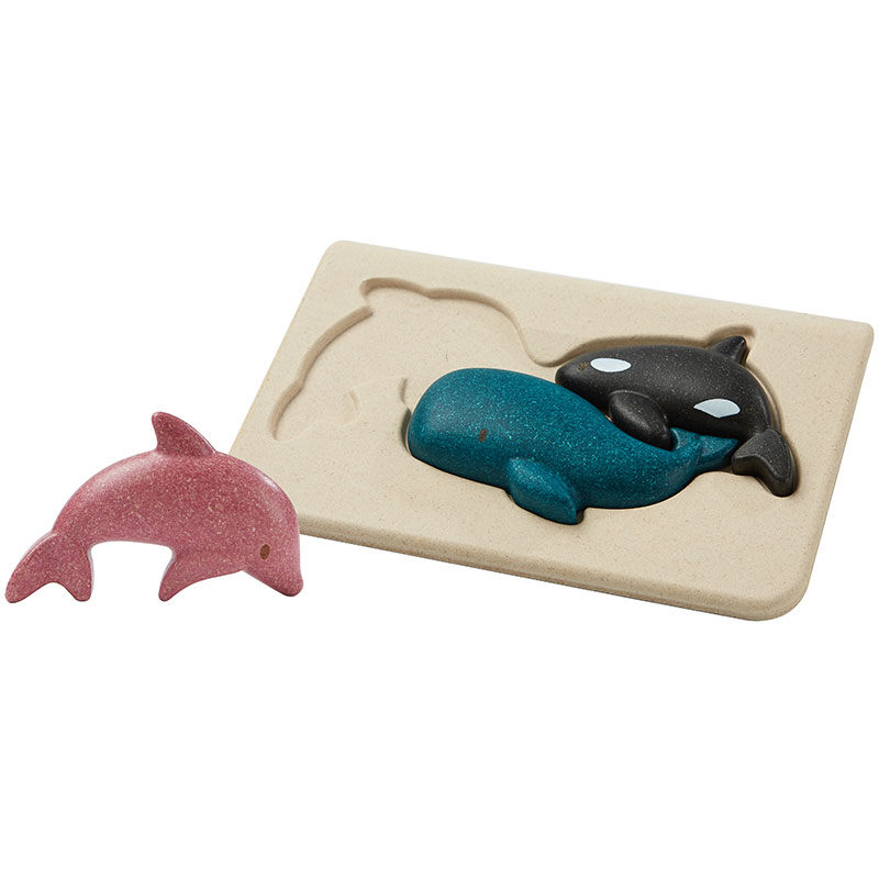 Puzzle din lemn - Sea Life | Plan Toys