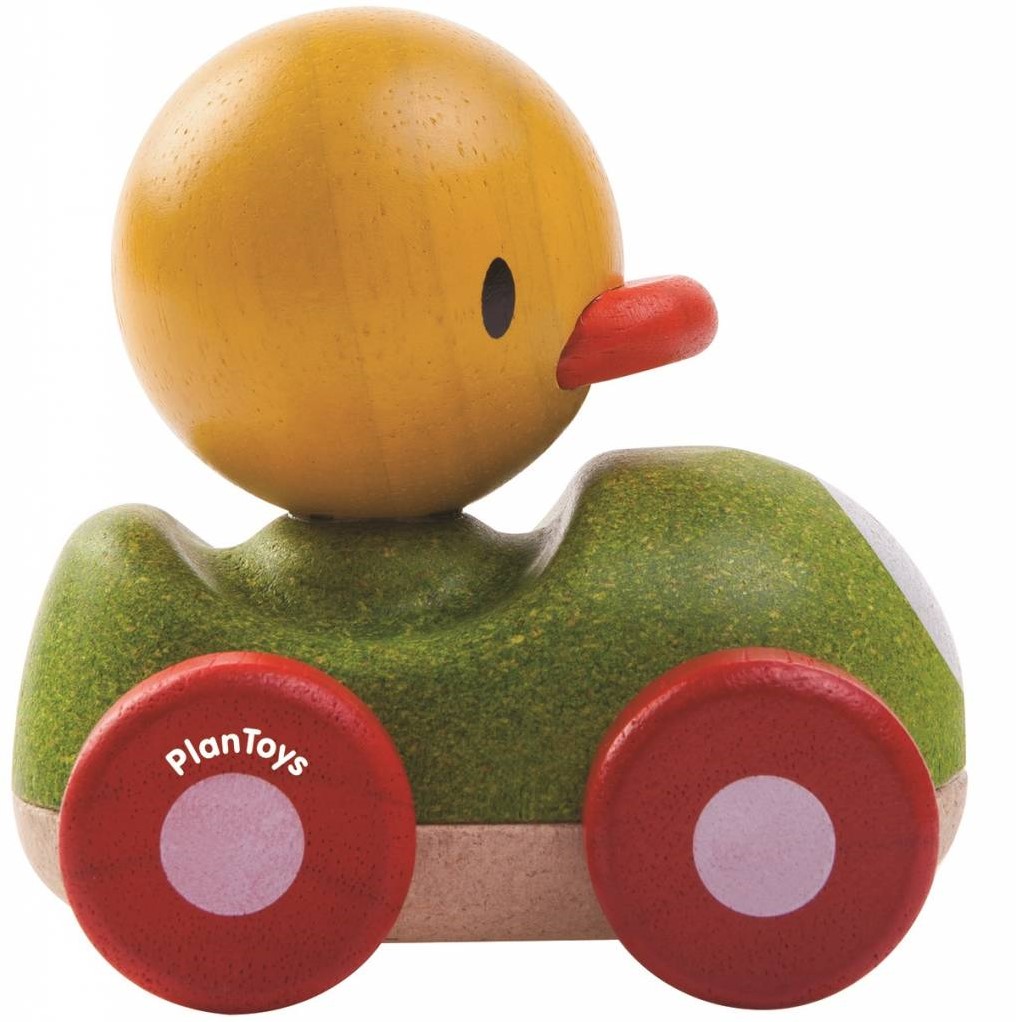 Jucarie din lemn - Duck Racer | Plan Toys - 1 | YEO